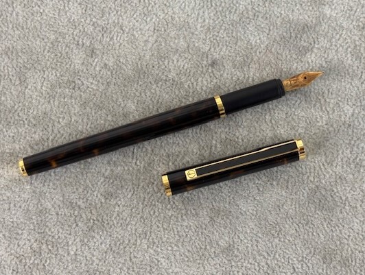 ダンヒル 万年筆 ペン先 14K dunhill Dunhill ゴールドプレート M広099