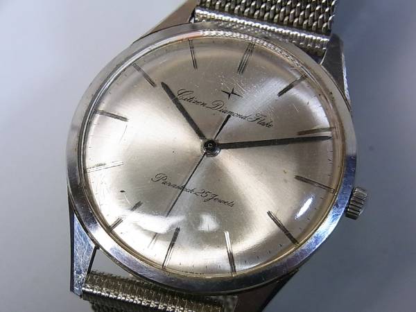 CITIZEN DIAMOND FLAKE // 手巻き腕時計　25石　USED