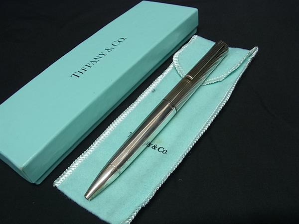 1円 TIFFANY＆Co ティファニー SV925 ツイスト式 ボールペン 筆記用具