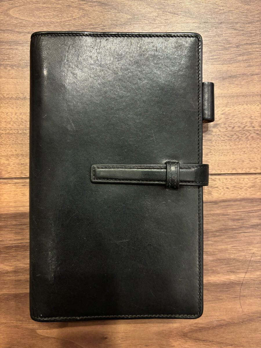 ダヴィンチ　レイメイ　聖書サイズ　ブラック　システム手帳 手帳カバー リング_1