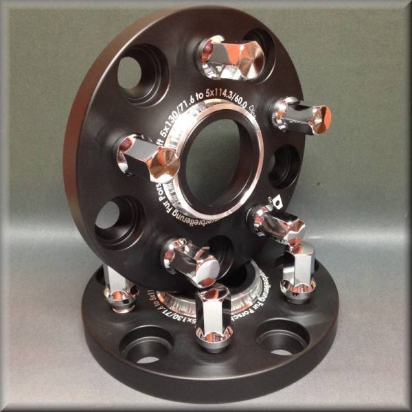 PCD変換 スペーサー 5穴PCD130/71.6→114.3厚17mmアウディQ7 634