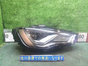 アウディ Audi S3 スポーツバック 8VCJXF 右側 運転席側 ヘッドランプ LED 点灯OK 飛石傷