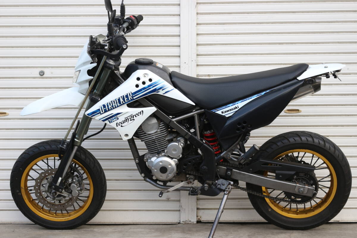 KAWASAKI Dトラッカー125(LX125D) DELTA ZETA カスタム ホワイト 神奈川県 税込み 即決 追加画像あり_2