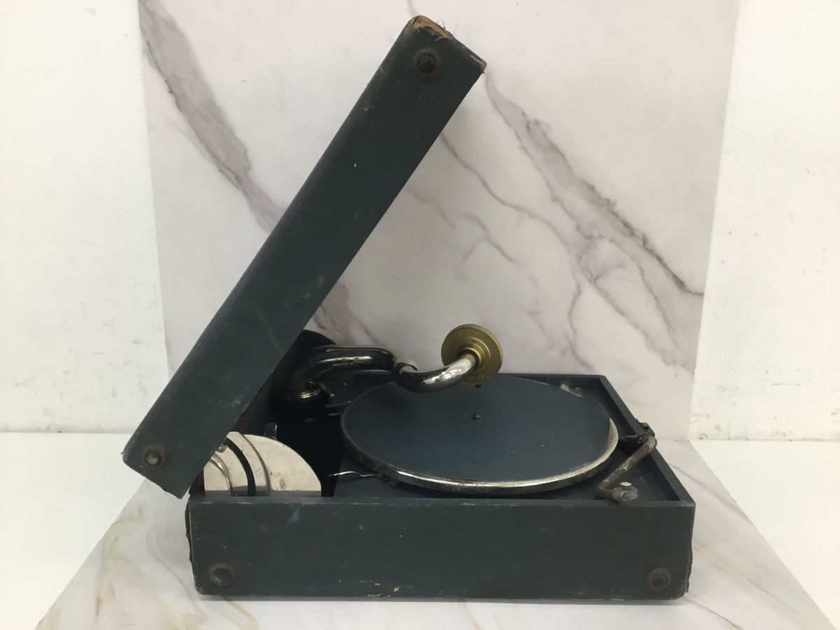 ○営KZ278-80 Sakura 蓄音機 手回し式 楽器 アンティーク ヴィンテージ