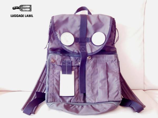 バ*ン様 PORTER LUGGAGE LABEL リュック バックパック レザ PORTER
