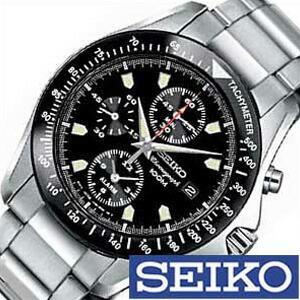 セイコー SEIKO 腕時計 アラーム クロノグラフ Alam メンズ ブラック SNA487PC セール_3