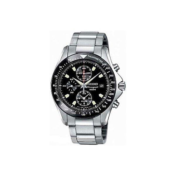 セイコー SEIKO 腕時計 アラーム クロノグラフ Alam メンズ ブラック SNA487PC セール_4