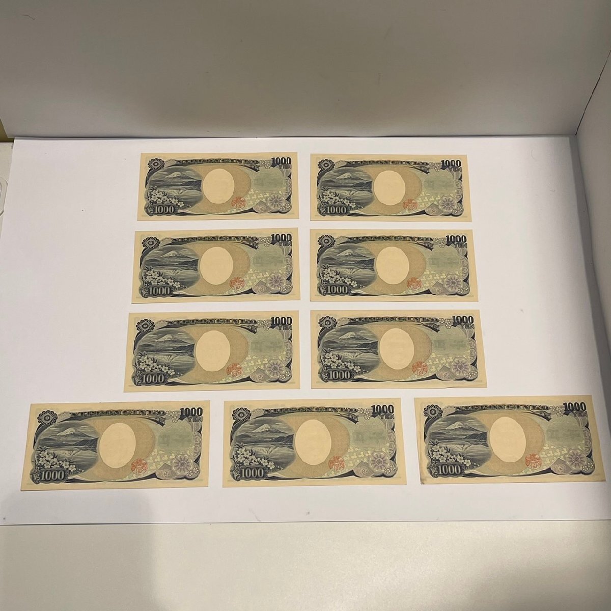 OMO4202NY】1円～ AA番 野口英世 千円札 9枚 1000円 紙幣 旧紙幣