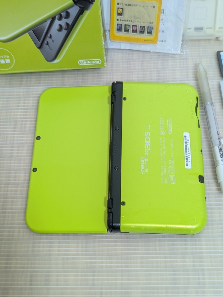 newニンテンドー3DSLL 本体 ソフト７本 ケース スタイラスペン SDカード Nintendo 任天堂 ドラクエ スマブラ マリオカート どうぶつの森 等_6