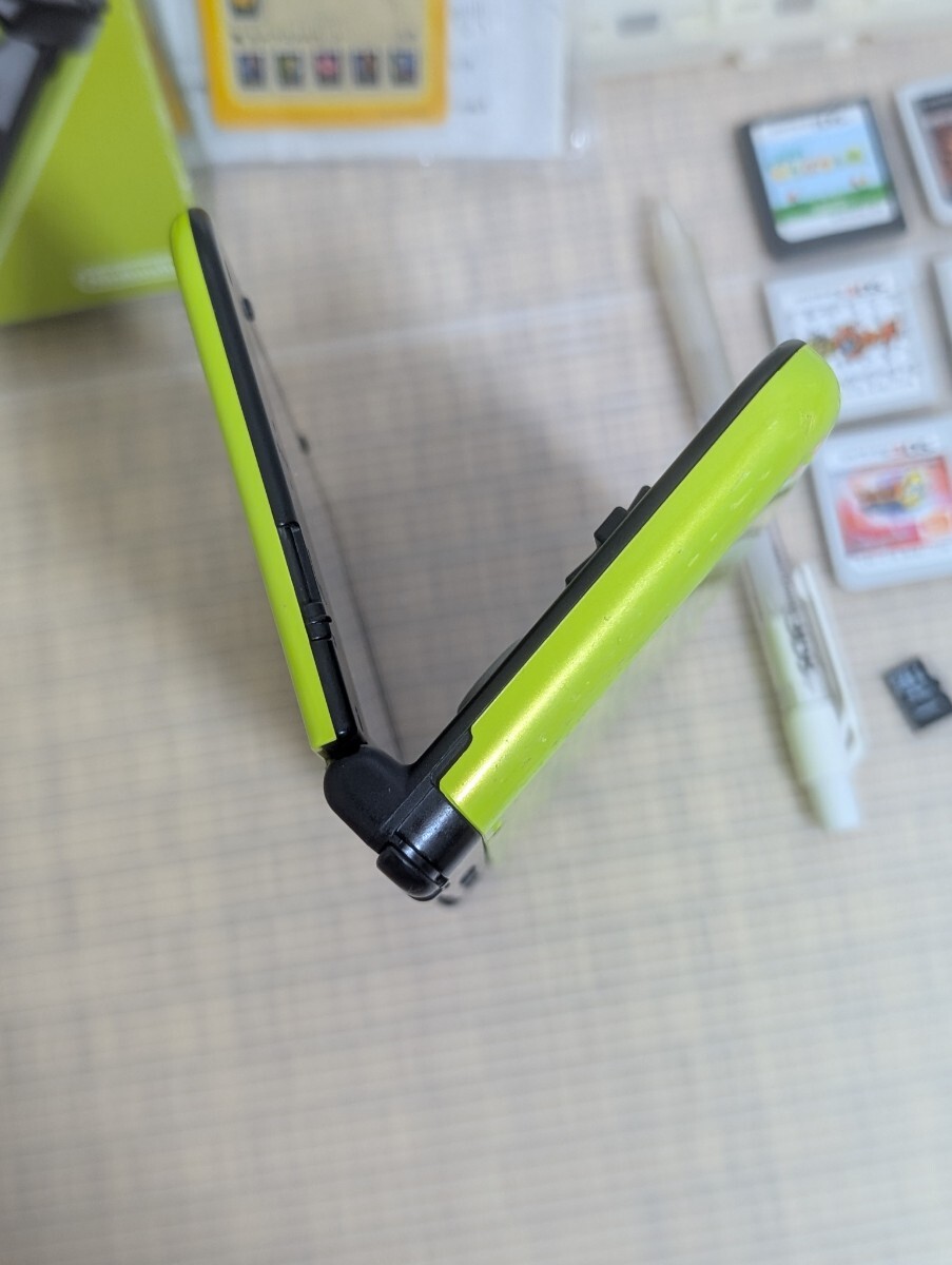 newニンテンドー3DSLL 本体 ソフト７本 ケース スタイラスペン SDカード Nintendo 任天堂 ドラクエ スマブラ マリオカート どうぶつの森 等_7