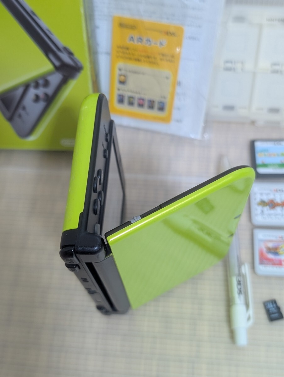 newニンテンドー3DSLL 本体 ソフト７本 ケース スタイラスペン SDカード Nintendo 任天堂 ドラクエ スマブラ マリオカート どうぶつの森 等_8