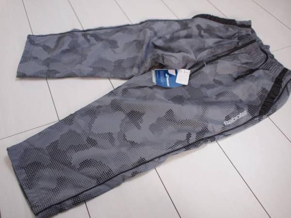 Babolat バボラ　新品　撥水防風　カモフラ柄パンツ　L　G