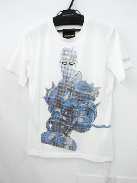 新品DRESSCAMP×ジョジョのメタルシルバーチャリオッツTシャツ38(女性用 
