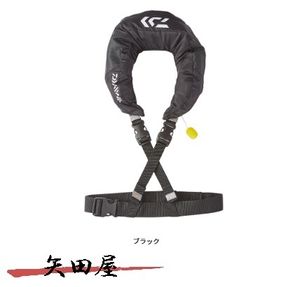 ダイワ　DF-2520 ショートライフジャケット ブラック (0380) ネックタイプ手動膨脹式 ラ