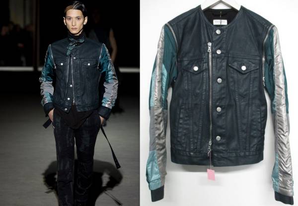 *ドリスヴァンノッテン 14AW VISCHER 袖切り替えジャケット S FK