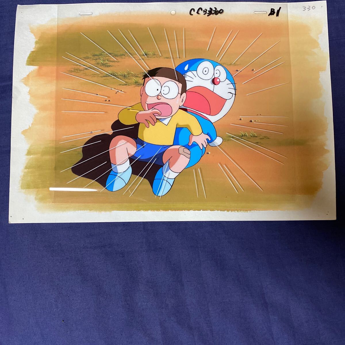 送料無料 ドラえもん のび太 セル画 藤子・F・不二雄 原画 大山のぶ代