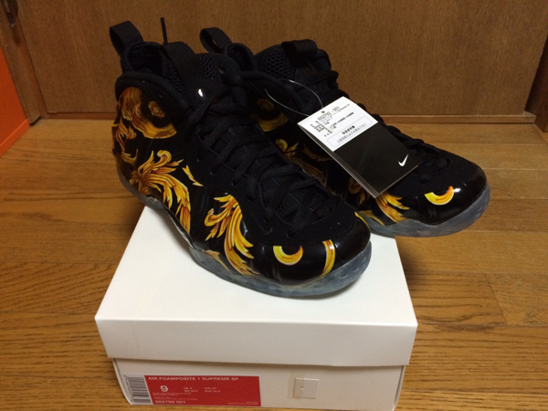 Supreme●Nike Air Foamposite 1●US9●27●黒●正規品●BOX