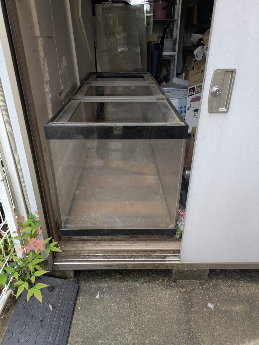 1円スタート 180cm×60×60 アクリル水槽中古品 水槽 アクリル水槽 大型