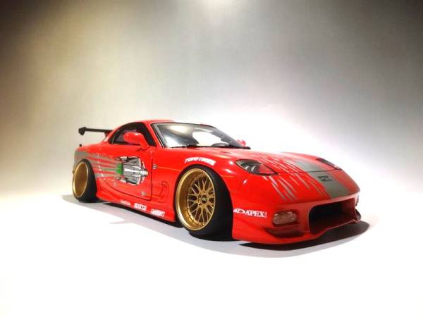 ■1/18 FD3S RX-7 改 ワイスピ【Drift-tuned】カスタム