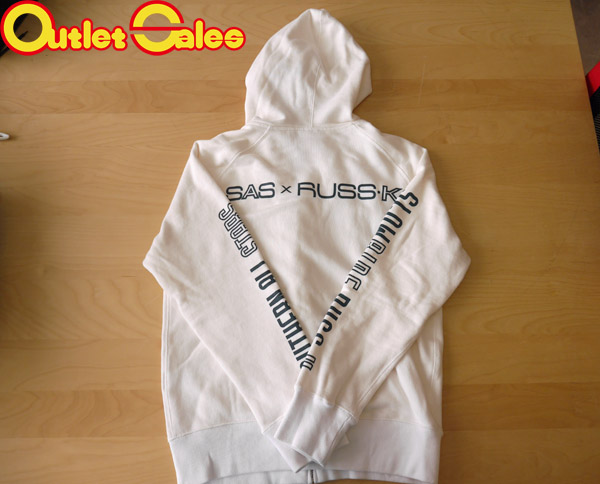 サザン RUSS Kパーカー 白 中古美品★328n8