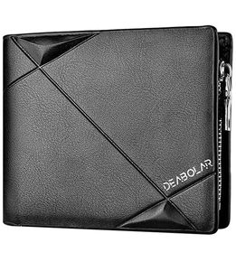 財布 メンズ 二つ折り ウォレット スキミング防止 薄型 大容量 10枚収納可能 お札 入れ