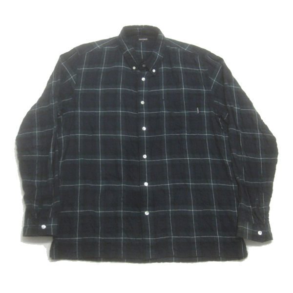 ギャラリー1950/G1950背ロゴ/ガーゼ素材BD長袖シャツ【L】緑