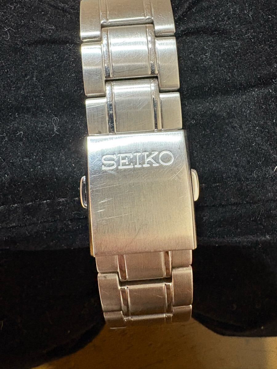 稼働品 SEIKO セイコー CHRONOGRAPH クロノグラフ 8T63-00D0 ホワイト文字盤 クォーツ メンズ 腕時計_8