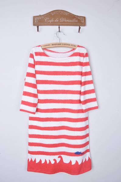 TSUMORICHISATOツモリチサトエーゲボーダーワンピースシャツ1556