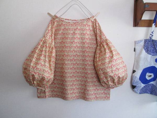 新品即決ハンドメイド・森柄ブッファンロング袖チュニック③