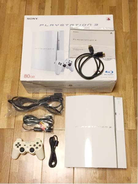 【中古】PS３本体　CECHL00 80GB　ホワイト