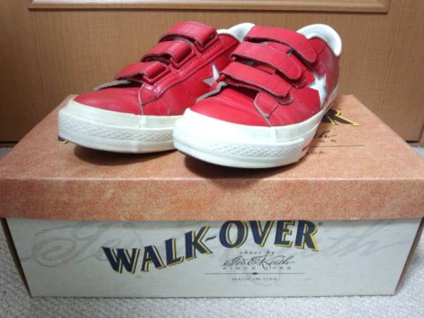 コンバース ベルクロ レザーワンスター赤 サイズ:61/2(25cm)