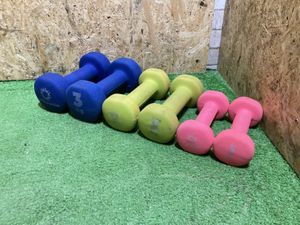 Prmasole プリマソーレ カラーダンベル 1Kg×2/2Kg×2/3Kg×2/計12Kg 筋トレ/トレーニン