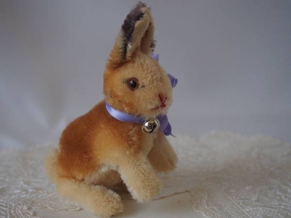 ★シュタイフ★Rabbit，from 1967 Sonny Rabbit 8cm 銀ボタン・兎