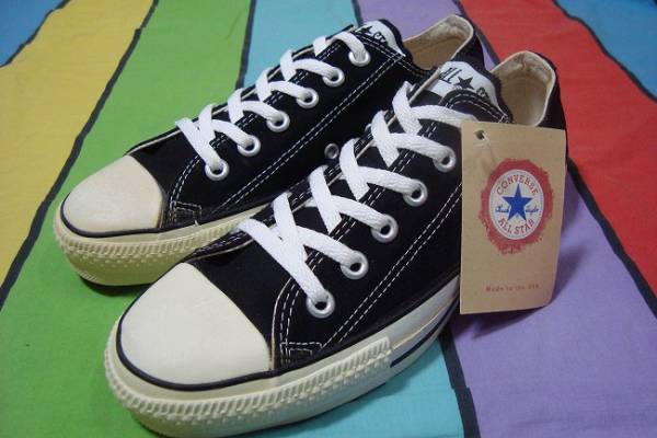 即決☆デッドUSA製オールスターLOW☆ブラック25.5cmビンテージ