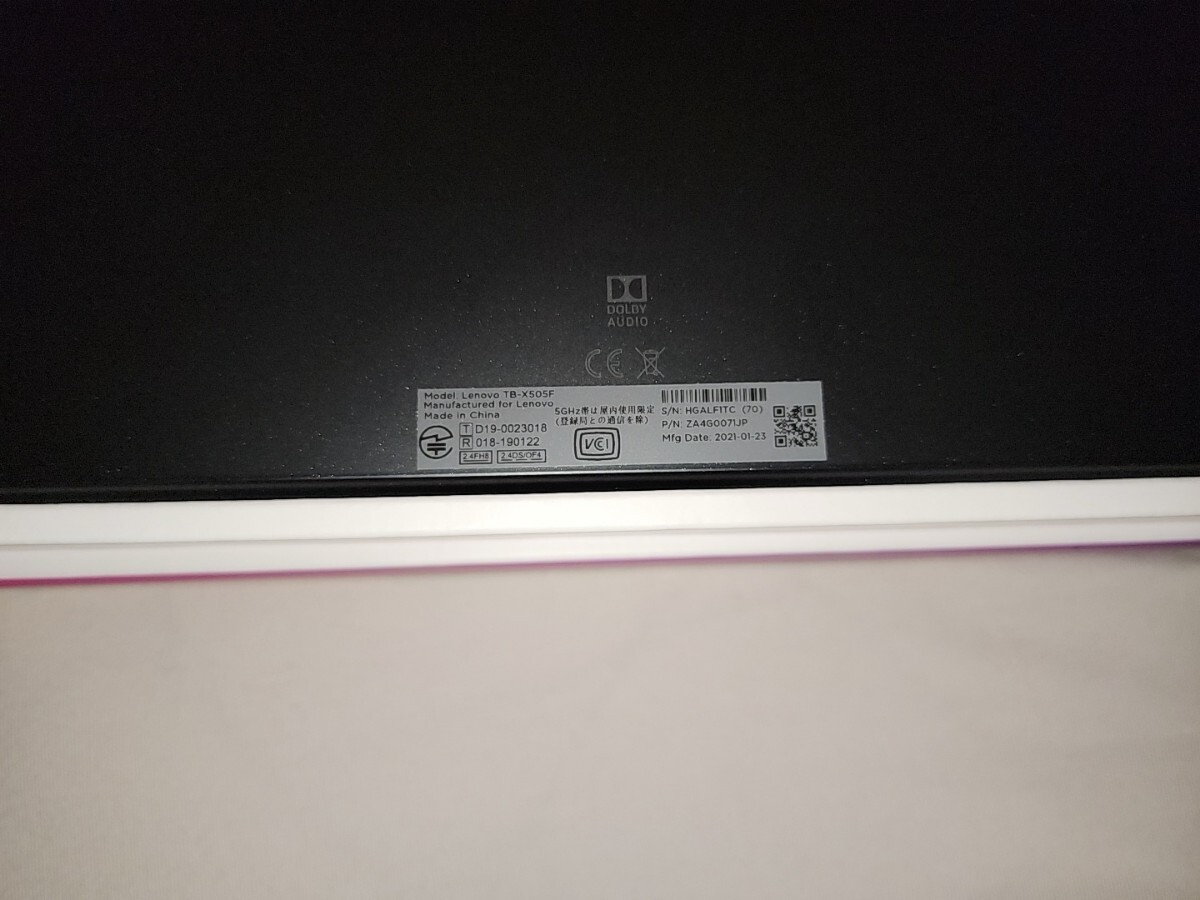 送料無料新品同様LenovoTabM10TB-X505Fレノボカバー付き タブレット Wi-Fiモデル 匿名取引おまけmicroSDカード32GB付き_8
