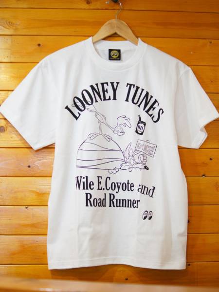 MOONEYES ロードランナー Ｔシャツ Ｓサイズ 白 ムーンアイズ