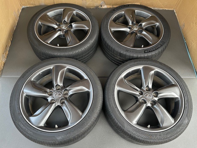 レクサス GS350 GS450 純正18インチホイール/タイヤPcd114.3 8J +45 245/40/18 _3