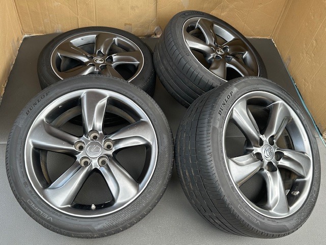 レクサス GS350 GS450 純正18インチホイール/タイヤPcd114.3 8J +45 245/40/18 _5
