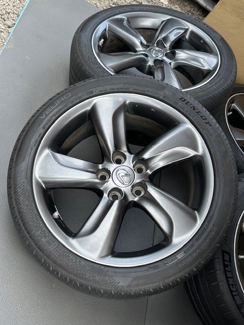 レクサス GS350 GS450 純正18インチホイール/タイヤPcd114.3 8J +45 245/40/18 _9