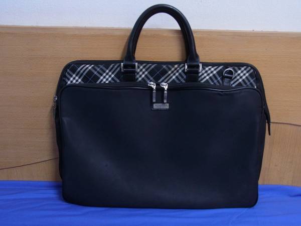 バーバリー BLACK LABEL ブラックレーベル ビジネスバック 黒