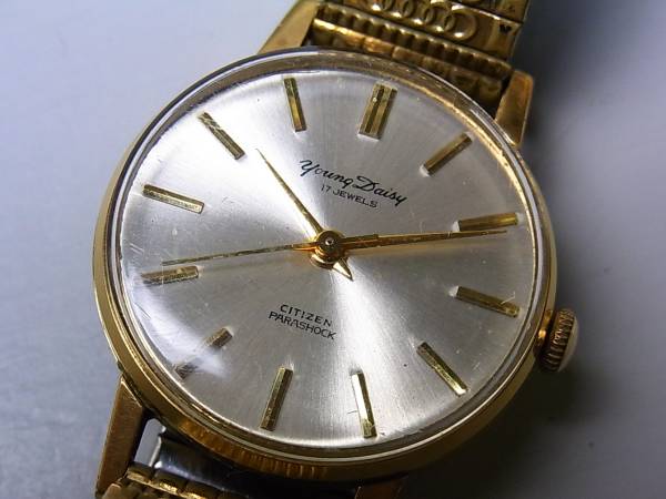 CITIZEN/シチズン　Young Daisy 手巻き C.G.Pケース 17石　USED