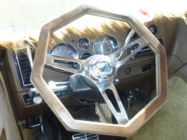 ウッドオクタゴンステアリングKUSTOMシェビーバン旧車ダッジバン