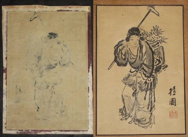 ☆☆まくり・朝鮮・檀園・人物図・☆