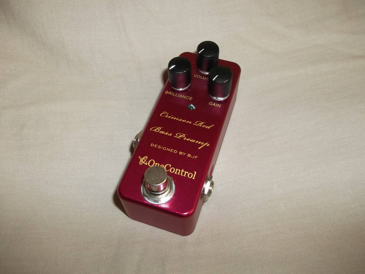 One Control Crimson Red Bass Preamp ワンコントロール ベース用プリアンプ ウッドベース レゲエ 風_1