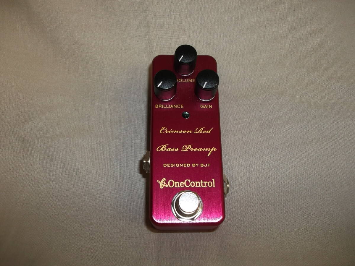 One Control Crimson Red Bass Preamp ワンコントロール ベース用プリアンプ ウッドベース レゲエ 風_2
