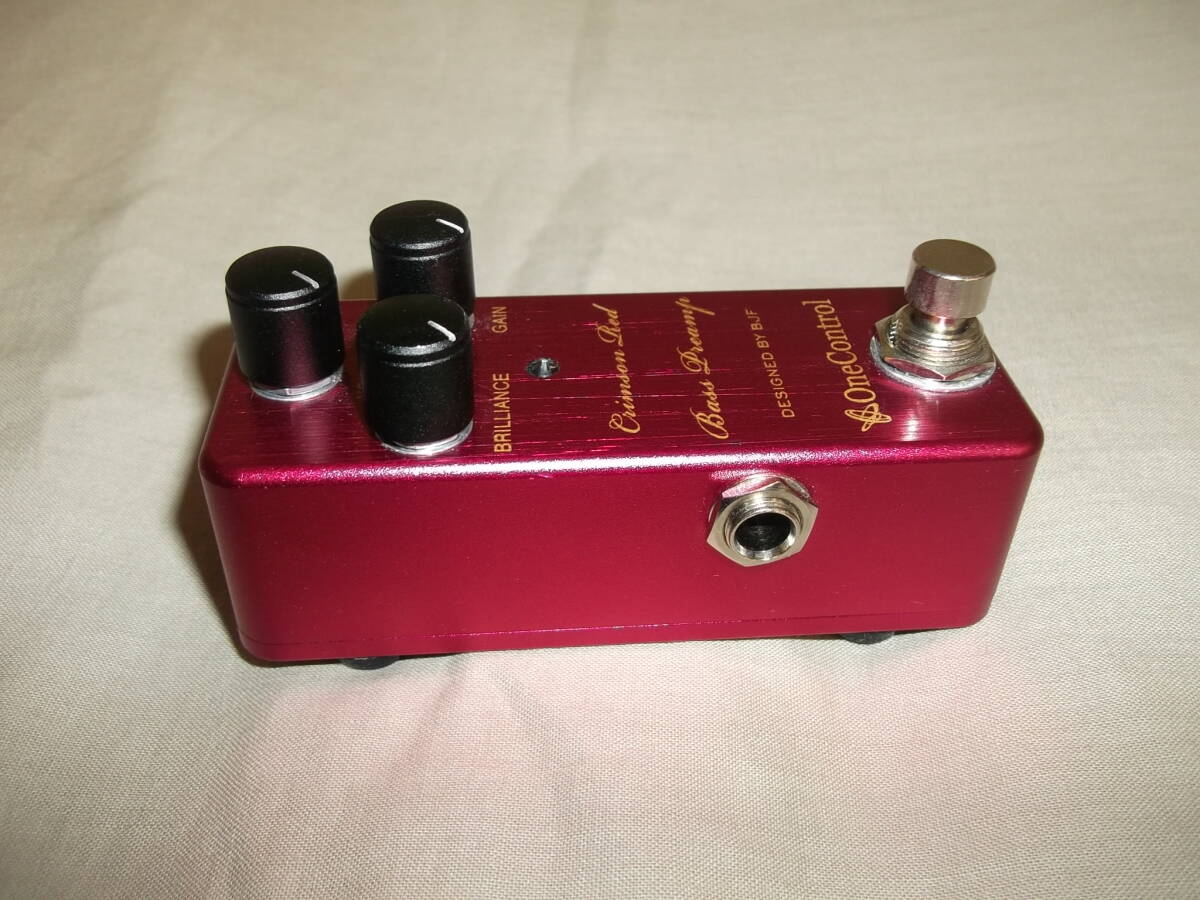 One Control Crimson Red Bass Preamp ワンコントロール ベース用プリアンプ ウッドベース レゲエ 風_4