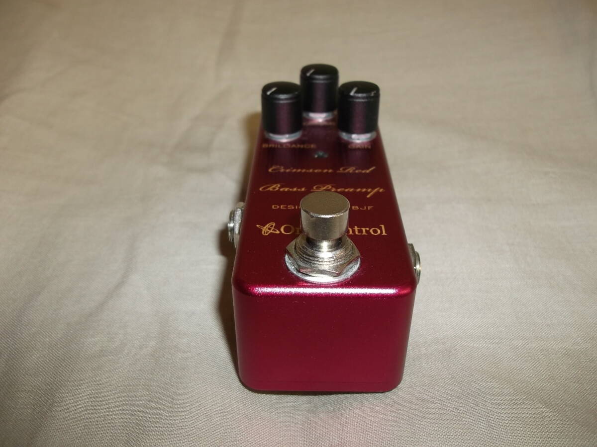 One Control Crimson Red Bass Preamp ワンコントロール ベース用プリアンプ ウッドベース レゲエ 風_5