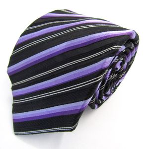 メイル&コー ブランド ネクタイ ストライプ柄 シルク PO メンズ ブラック MALE & Co