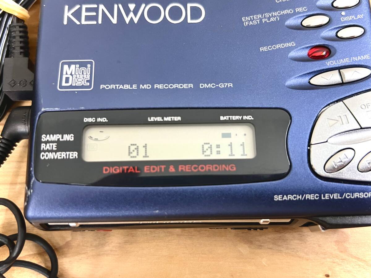 KENWOOD ポータブルMDレコーダー DMC-G7R MD再生確認済み その他未