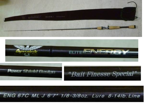 フェンウィック エリートエナジー ENG 67C ML J　中古美品　∵